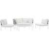 Harmony 5 Piece Outdoor Patio Aluminum Sectional Sofa Set