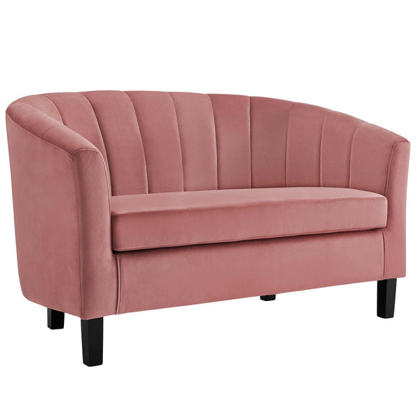 Prospect Channel Tufted Performance Velvet Loveseat