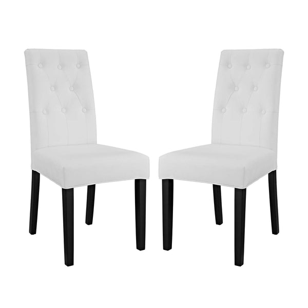 Confer Dining Side Chair Vinyl Set of 2