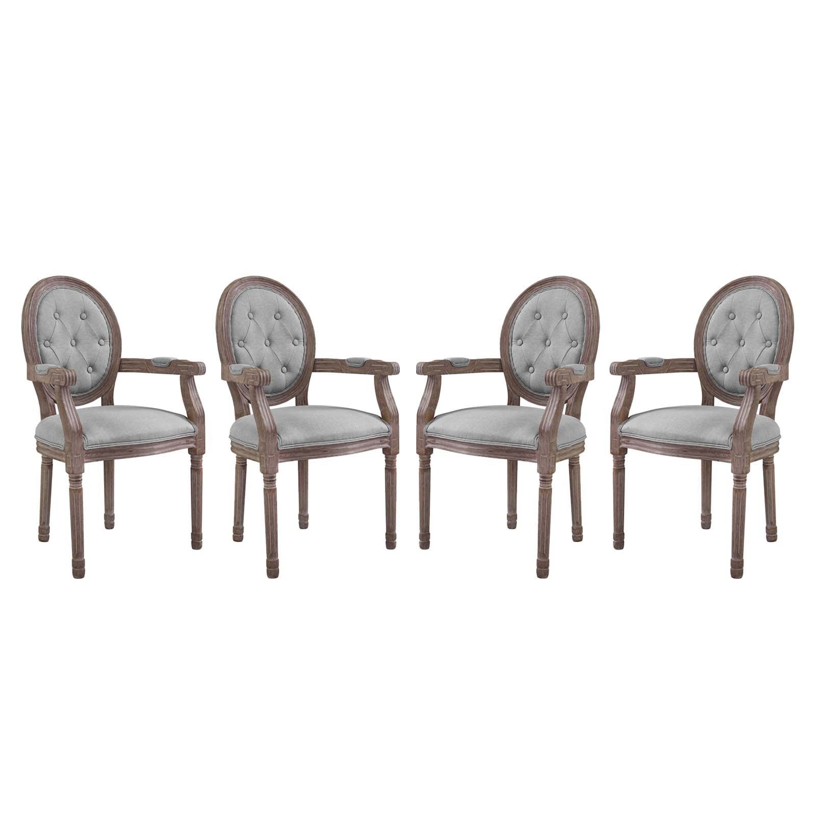 Arise Dining Armchair Upholstered Fabric Set of 4