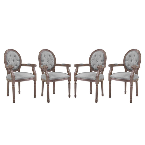 Arise Dining Armchair Upholstered Fabric Set of 4