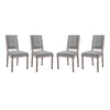 Court Dining Side Chair Upholstered Fabric Set of 4