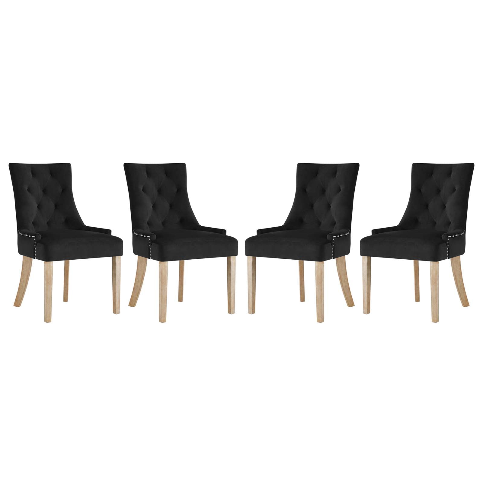 Pose Dining Chair Performance Velvet Set of 4