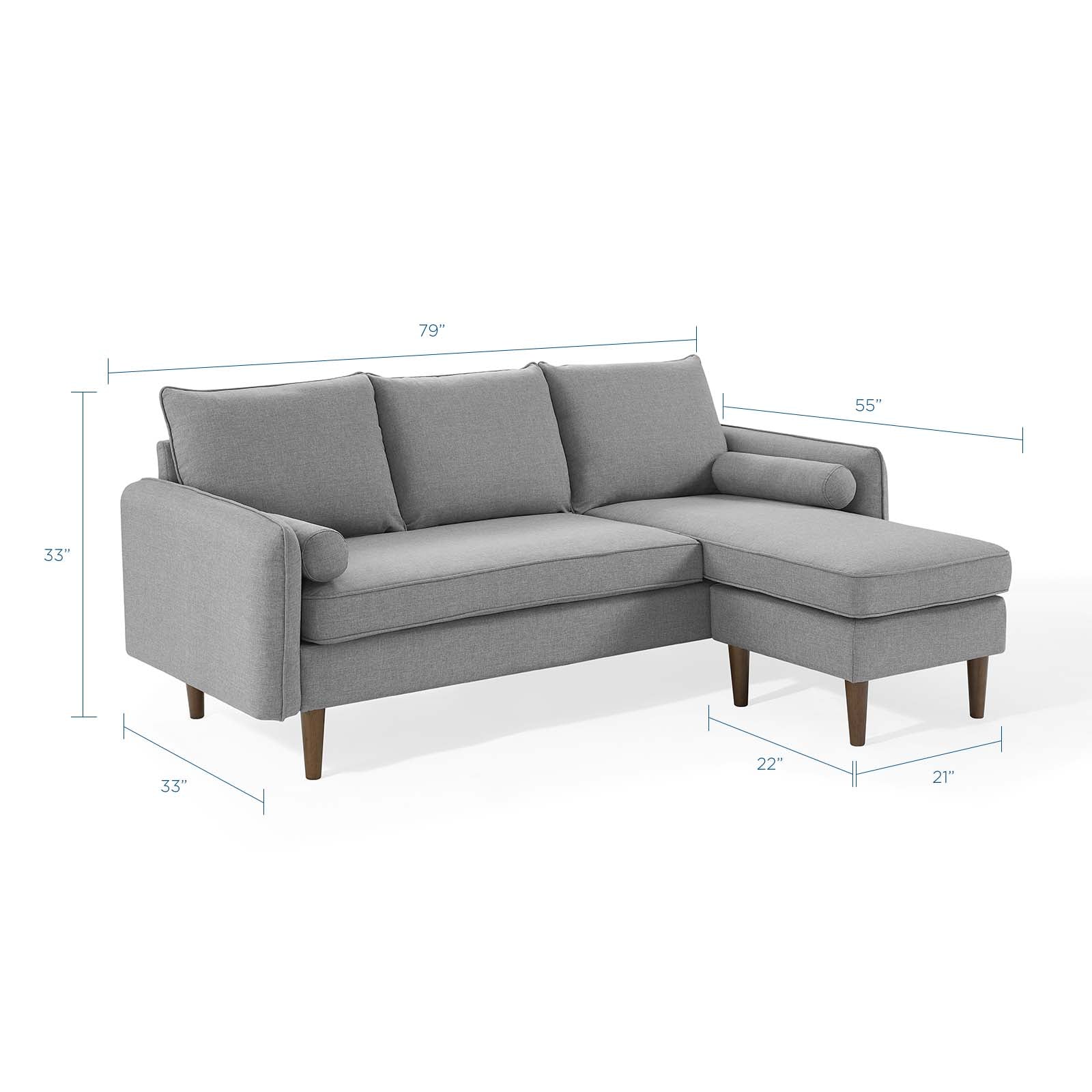 Revive Upholstered Right or Left Sectional Sofa