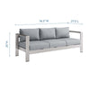 Shore Outdoor Patio Aluminum Sofa