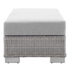 Conway Sunbrella® Outdoor Patio Wicker Rattan Ottoman