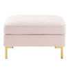 Ardent Performance Velvet Ottoman