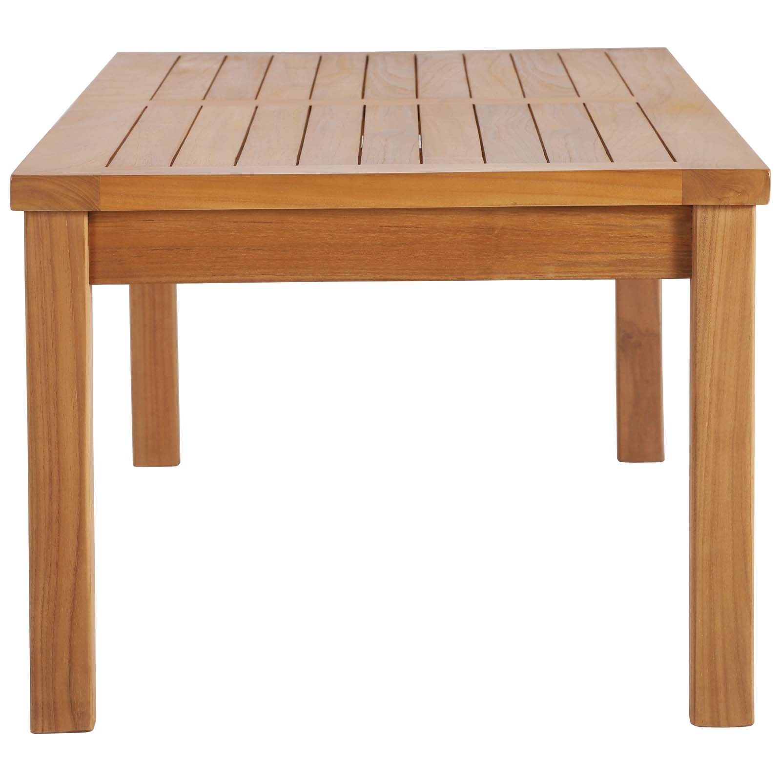 Upland Outdoor Patio Teak Wood Coffee Table