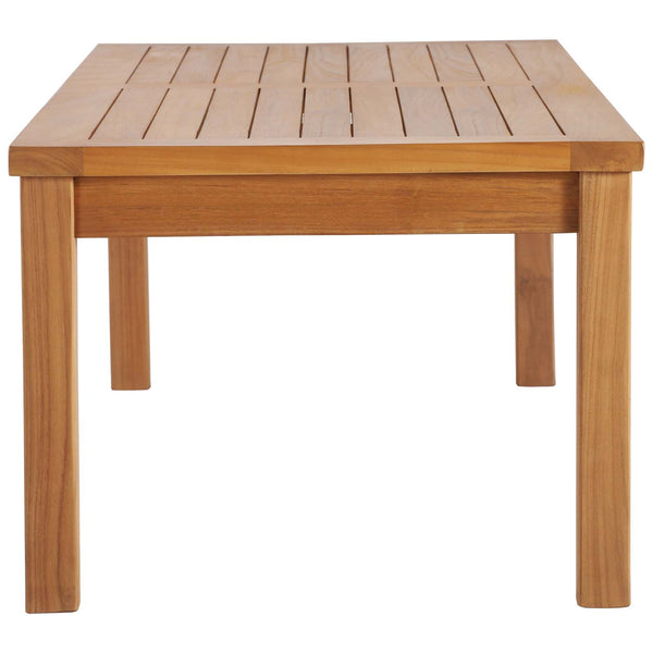 Upland Outdoor Patio Teak Wood Coffee Table