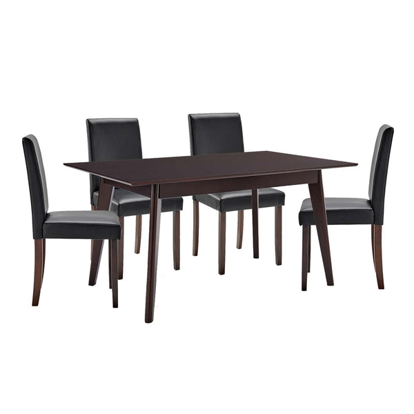 Prosper 5 Piece Faux Leather Dining Set