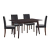 Prosper 5 Piece Faux Leather Dining Set