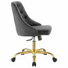 Distinct Tufted Swivel Performance Velvet Office Chair