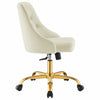 Distinct Tufted Swivel Performance Velvet Office Chair