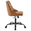 Designate Swivel Vegan Leather Office Chair