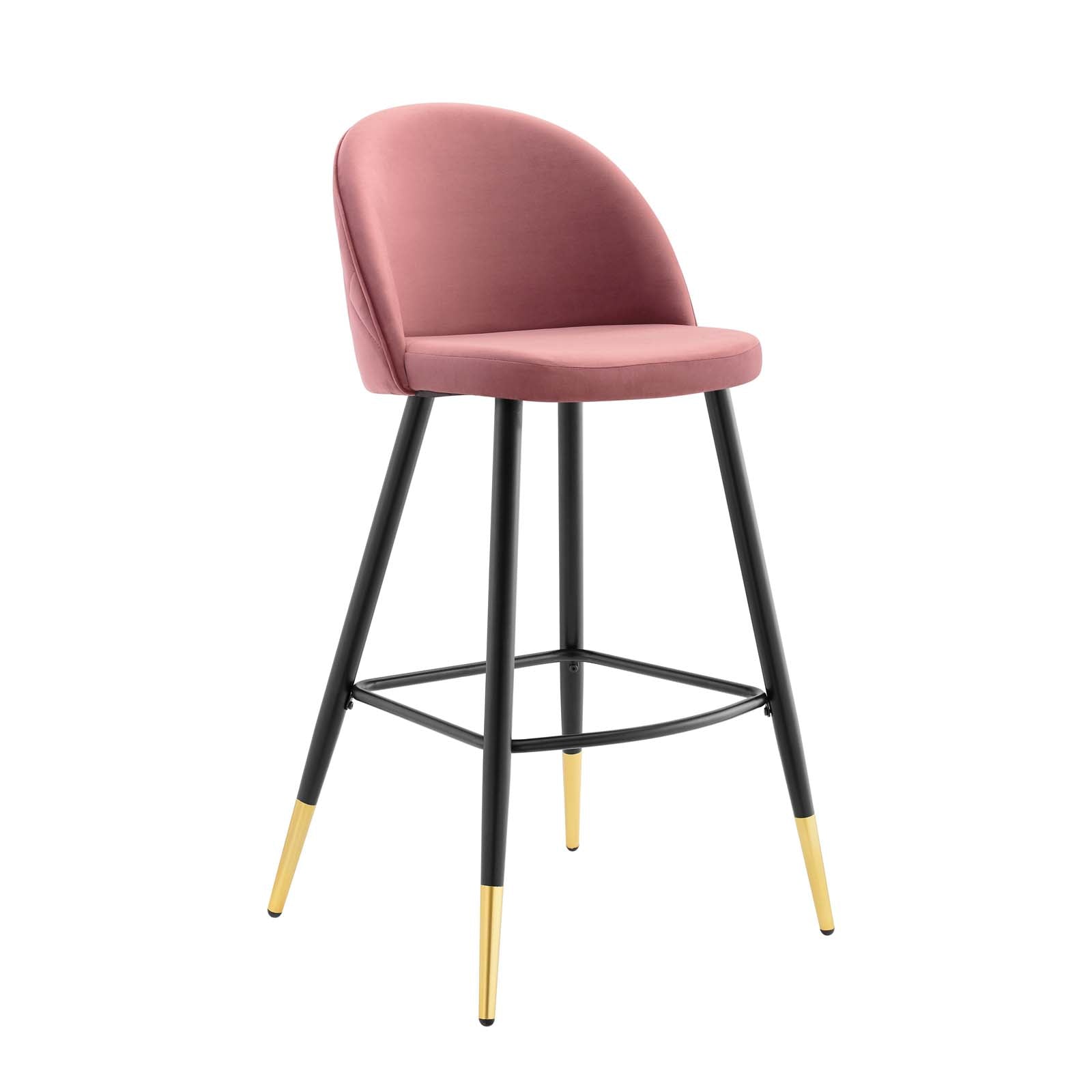 Cordial Performance Velvet Bar Stools - Set of 2