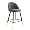 Cordial Performance Velvet Counter Stools - Set of 2