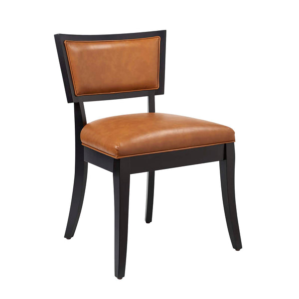 Pristine Vegan Leather Dining Chairs - Set of 2