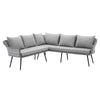 Endeavor Outdoor Patio Wicker Rattan Sectional Sofa