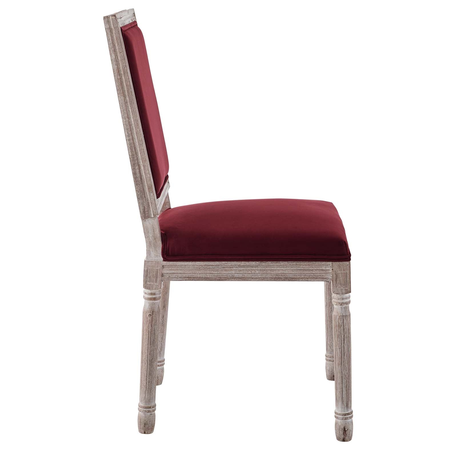 Court French Vintage Performance Velvet Dining Side Chair