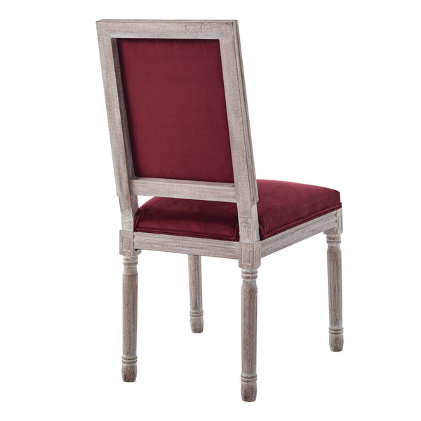 Court French Vintage Performance Velvet Dining Side Chair