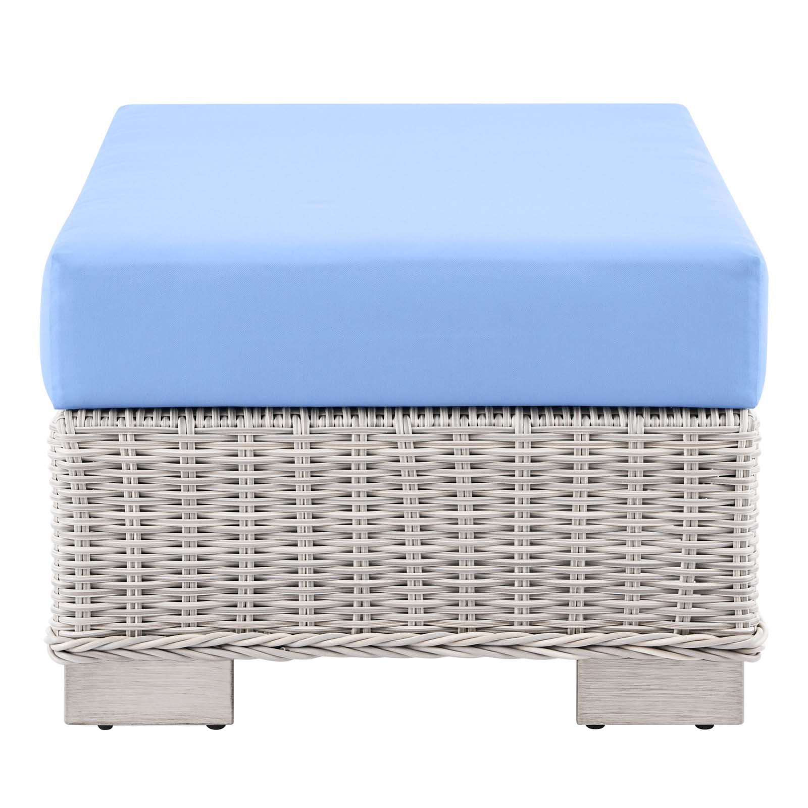 Conway Outdoor Patio Wicker Rattan Ottoman