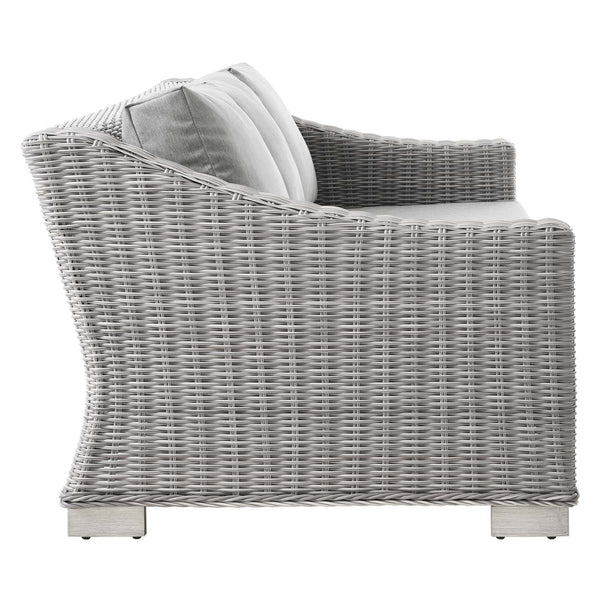 Conway Outdoor Patio Wicker Rattan Sofa