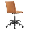 Prim Armless Vegan Leather Drafting Chair