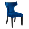 Curve Performance Velvet Dining Chairs - Set of 2