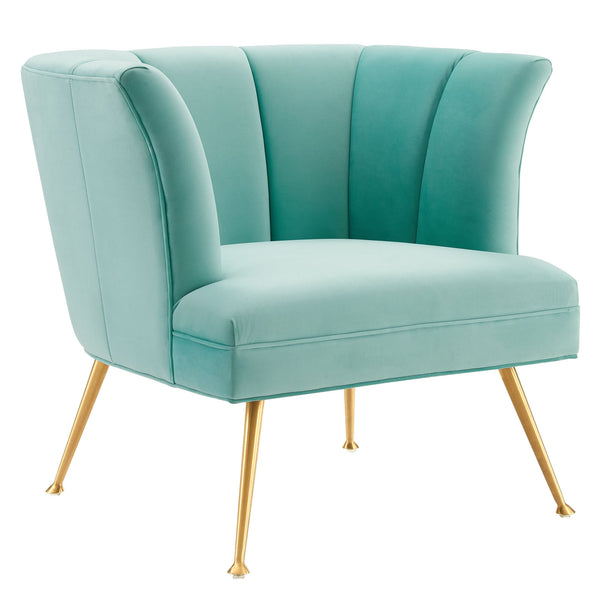 Veronica Channel Tufted Performance Velvet Armchair