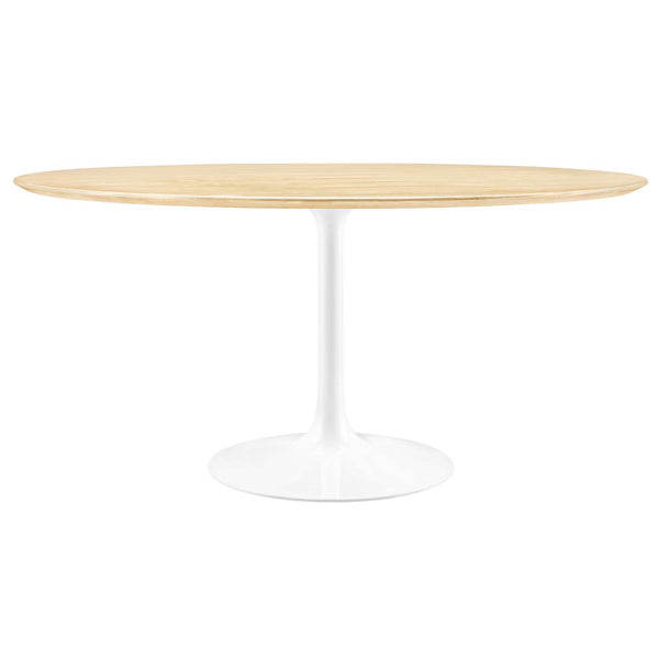 Lippa 60" Round Wood Grain Dining Table