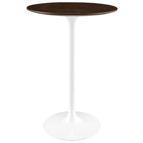 Lippa 28" Round Wood Grain Bar Table