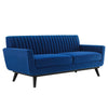 Engage Channel Tufted Performance Velvet Loveseat