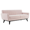 Engage Channel Tufted Performance Velvet Loveseat