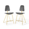 Ponder Bar Stool Performance Velvet Set of 2