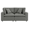 Commix Overstuffed Outdoor Patio Loveseat