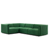 Conjure Channel Tufted Performance Velvet 4-Piece Sectional