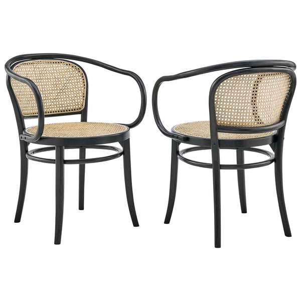 Oliana Wood Dining Armchair Set of 2