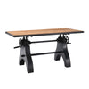 Genuine 60" Crank Adjustable Height Dining Table and Computer Desk