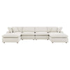 Commix Down Filled Overstuffed Boucle 6-Piece Sectional Sofa