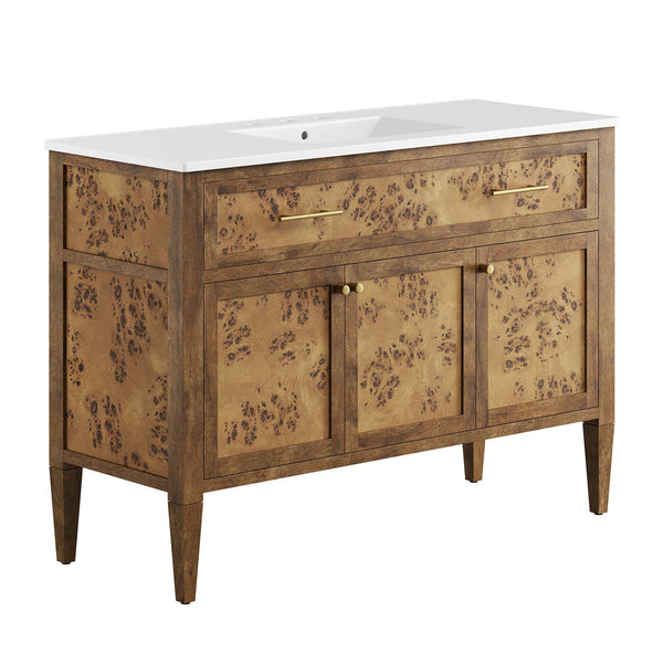 Elysian 48" Wood Single Sink Bathroom Vanity