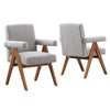 Lyra Boucle Fabric Dining Room Chair - Set of 2