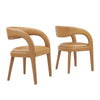 Pinnacle Vegan Leather Dining Chair Set of Two