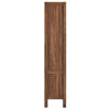 Capri 4-Shelf Wood Grain Bookcase