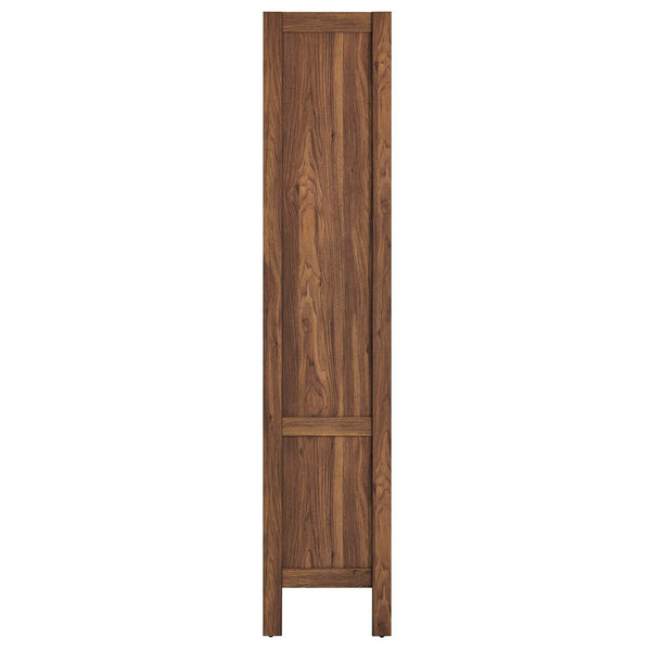 Capri 4-Shelf Wood Grain Bookcase