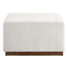 Tilden Large 28" Square Boucle Upholstered Ottoman