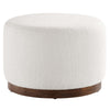 Tilden Large 23" Round Boucle Upholstered Upholstered Ottoman