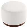 Tilden Large 23" Round Boucle Upholstered Upholstered Ottoman