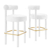 Toulouse Performance Velvet Bar Stool - Set of 2