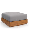 Tahoe Outdoor Patio Acacia Wood Ottoman