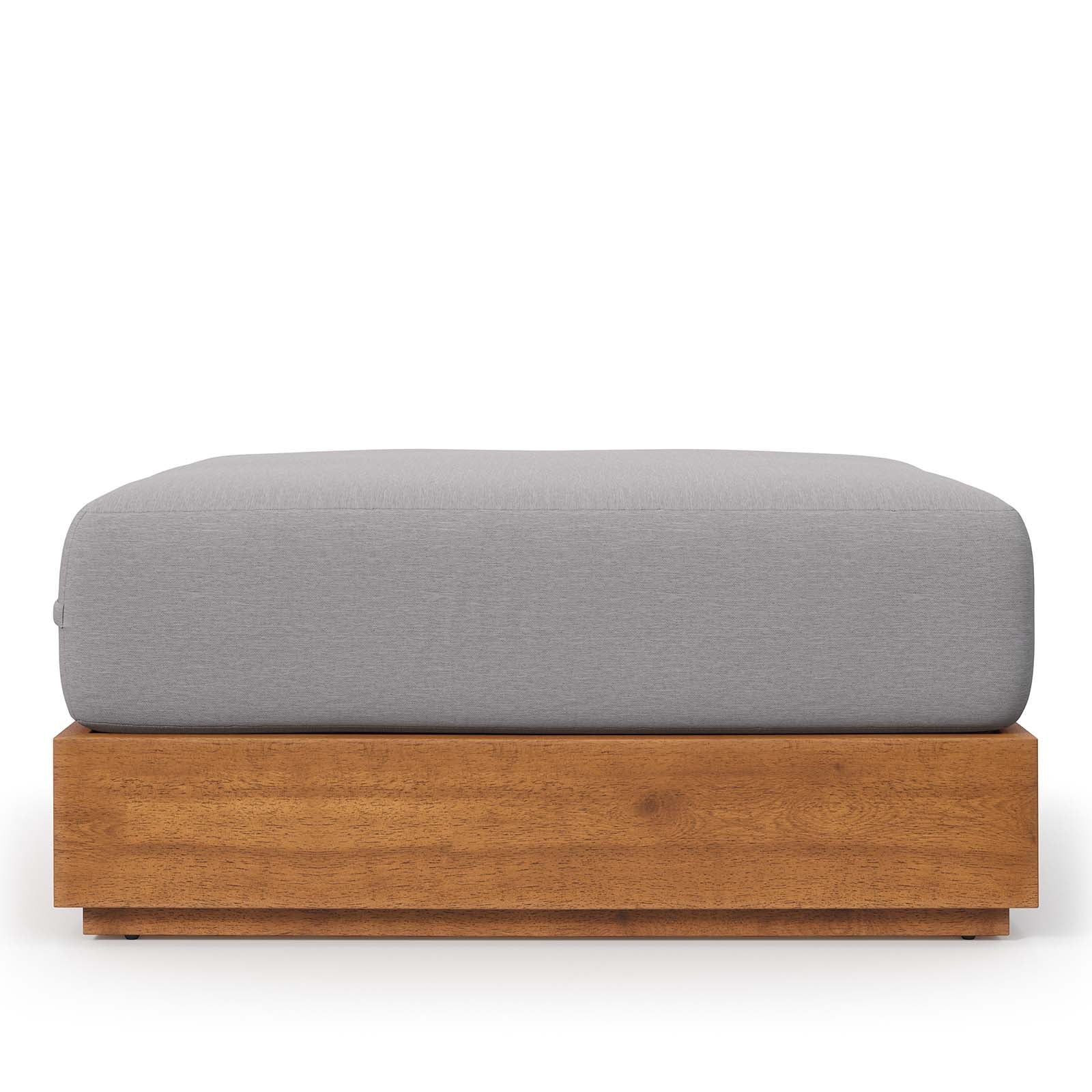 Tahoe Outdoor Patio Acacia Wood Ottoman